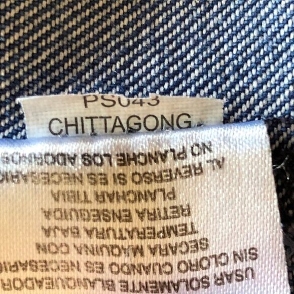 ONE STEP UP Crystal Gold Button Denim Jean Jacket Size 7/8 - Picture 12 of 15